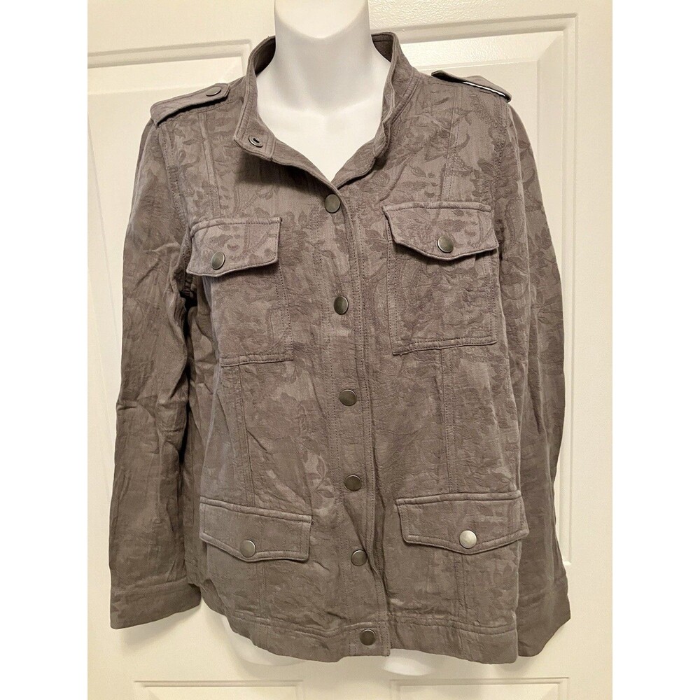 Hinge Designed in‎ Seattle Jacket Olive Sage Green Shirt Shacket S Small Women’s